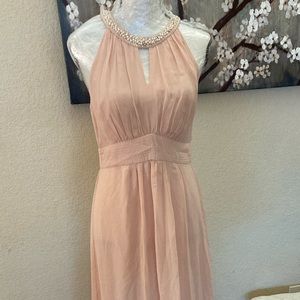 Pink Halter Formal Long Dress